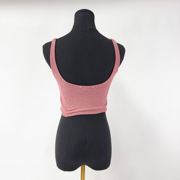 BRANDY MELVILLE LACE RED AND WHITE STRAP TANK TOP - Picture 4 of 5